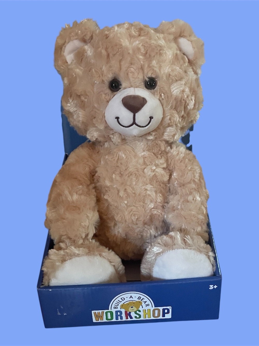 Build-A-Bear Tan Curly Plush Teddy Bear